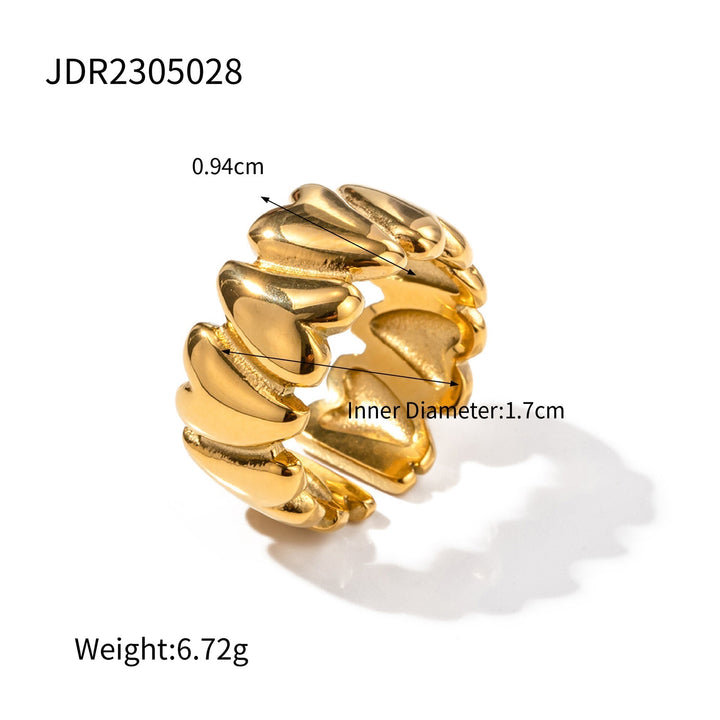 Bague cœurs infini