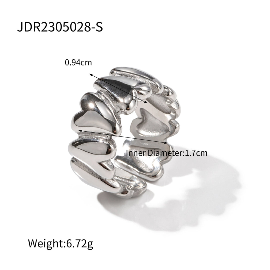Bague cœurs infini