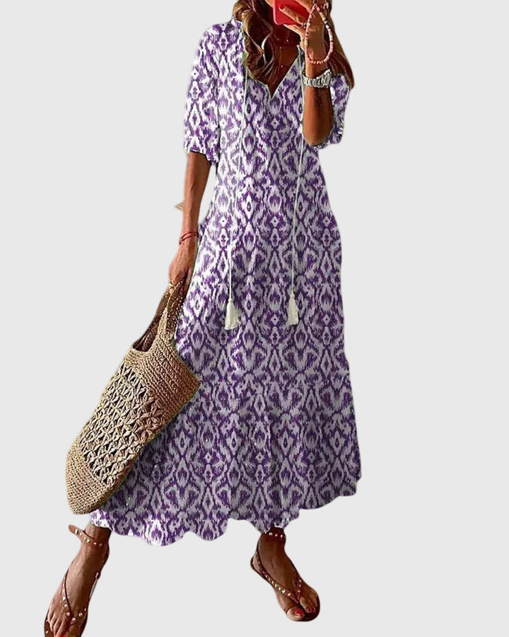 Amalia |Robe maxi d’été bohème vintage