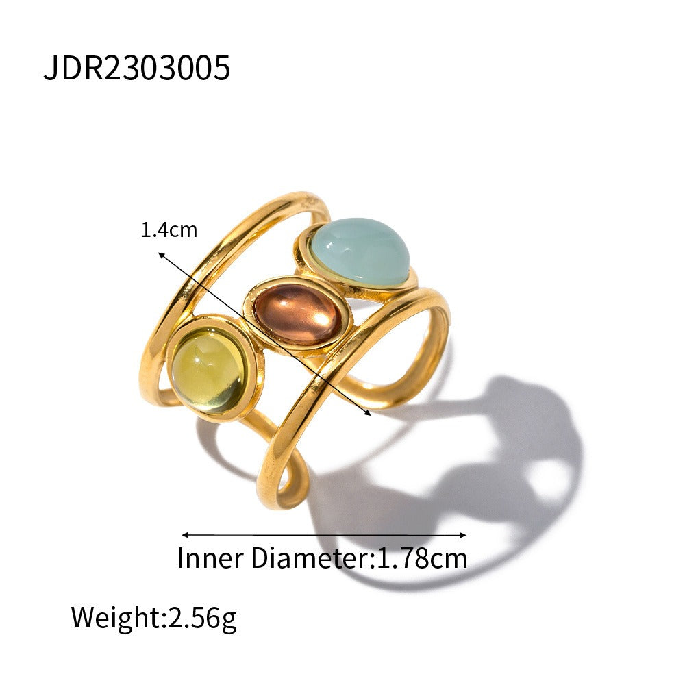 Bague trio élégante
