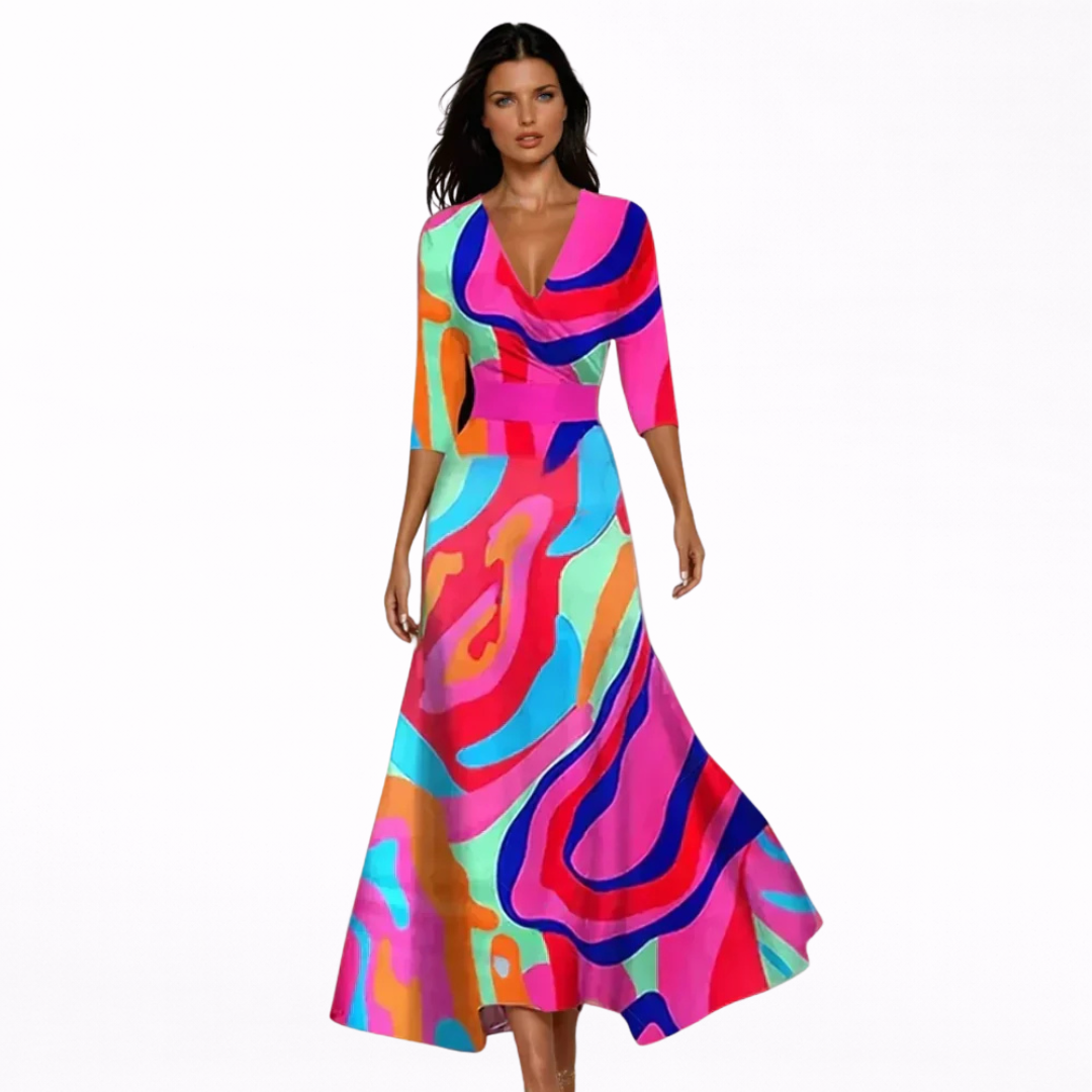 Emilia | Maxi Robe Fleurie Élégante