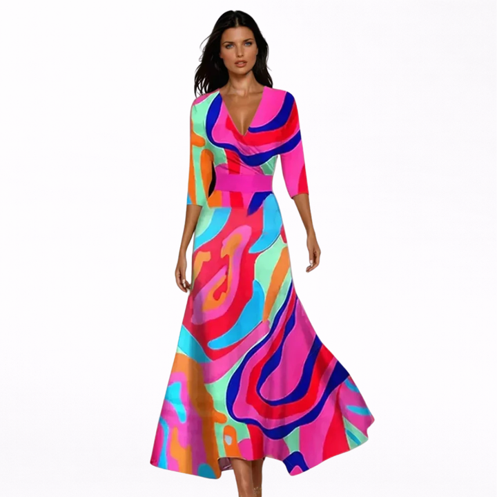 Emilia | Maxi Robe Fleurie Élégante