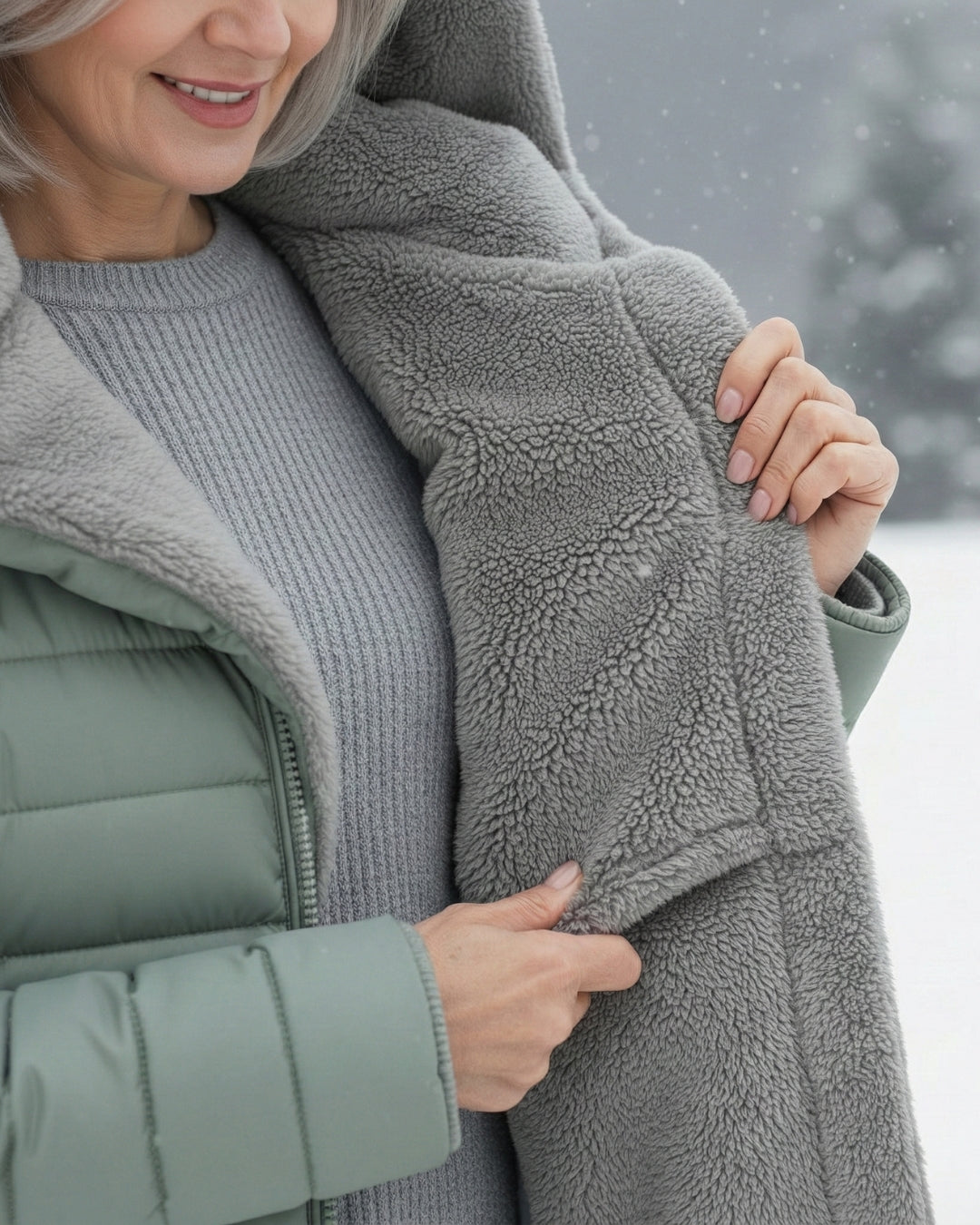 Clair | Manteau Puffer Doublé en Fleece