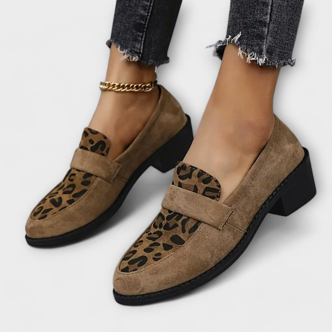 Mary | Escarpins Chic pour Femmes avec Motif Léopard