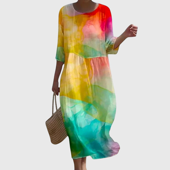 Hayley | Robe maxi fleurie élégante