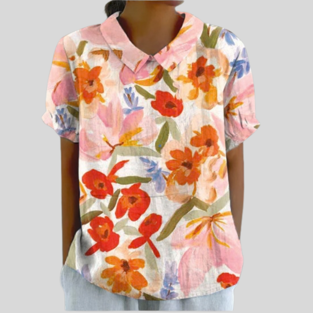Top Élégant avec Imprimé Floral