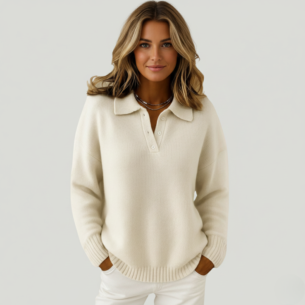 ATELIER-DURAND | PULL DOUX AVEC COL ET FERMETURE ZIP