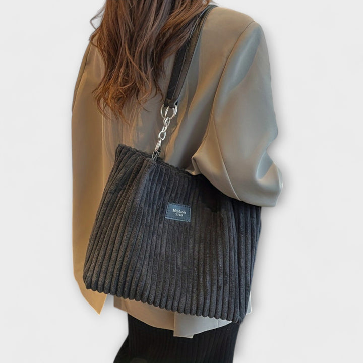 Sac bandoulière en velours doux