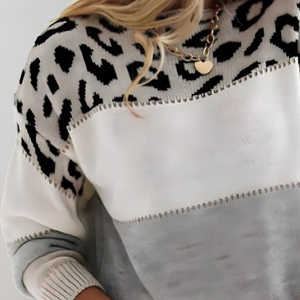Maison Valmont | Pull Léopard Élégance