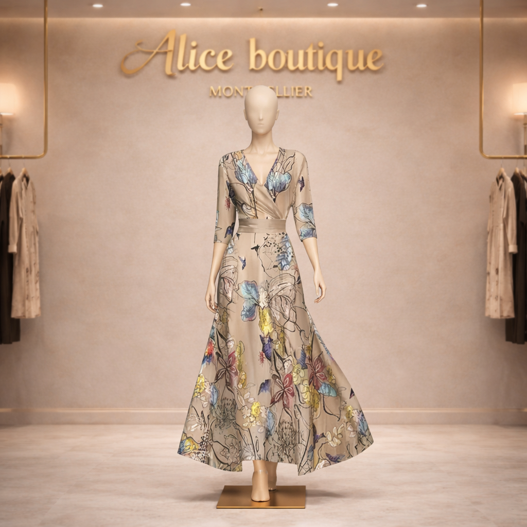 Lucia | Robe fleurie luxueuse