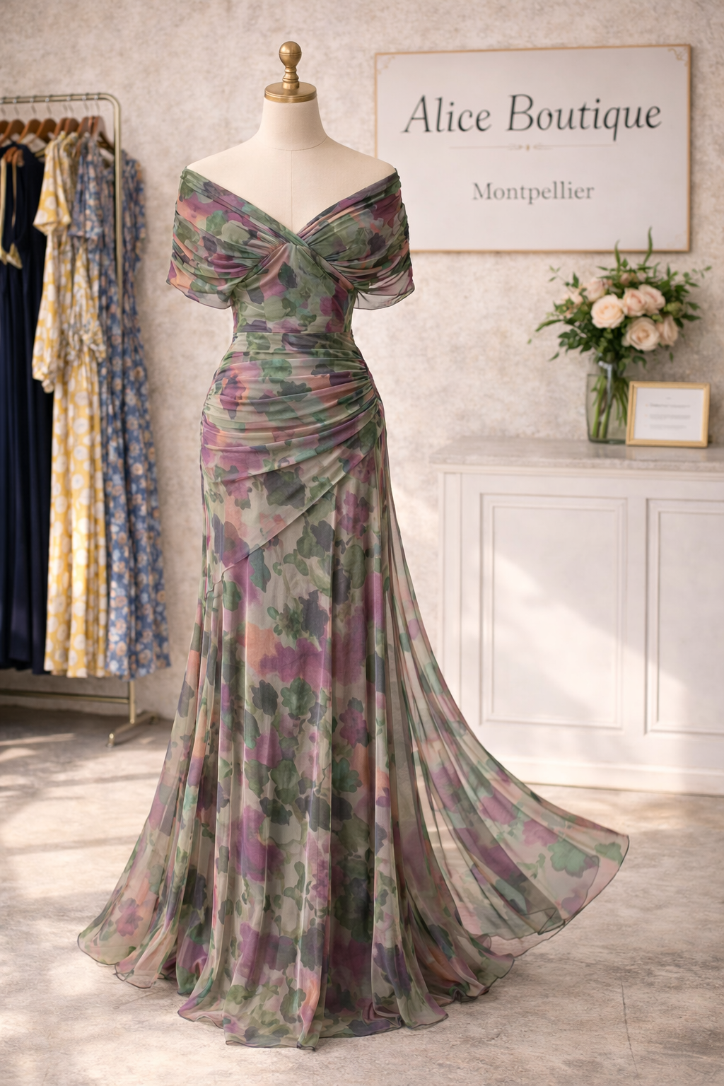 Robe Maxi Élégance Florale (ÉDITION LIMITÉE !)