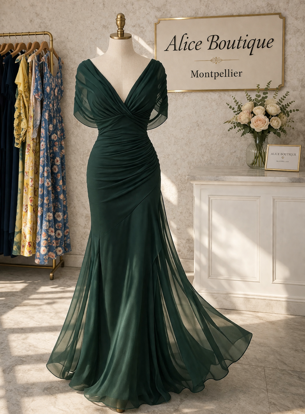 Robe Maxi Élégance Florale (ÉDITION LIMITÉE !)