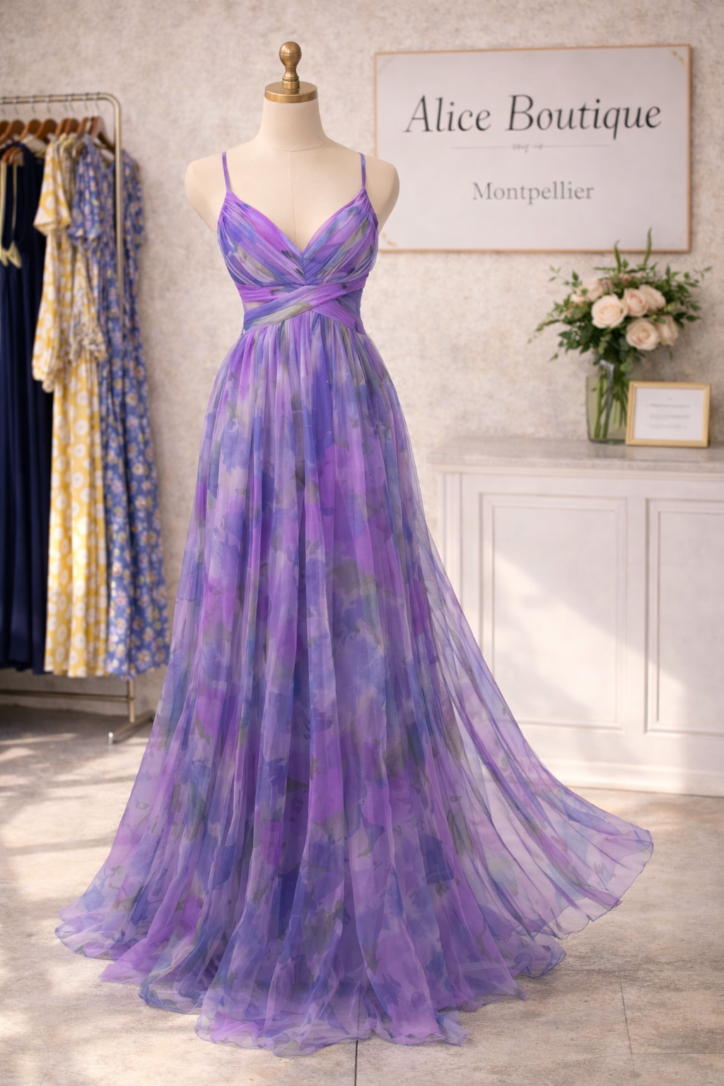 Robe Maxi Élégance Florale (ÉDITION LIMITÉE !)