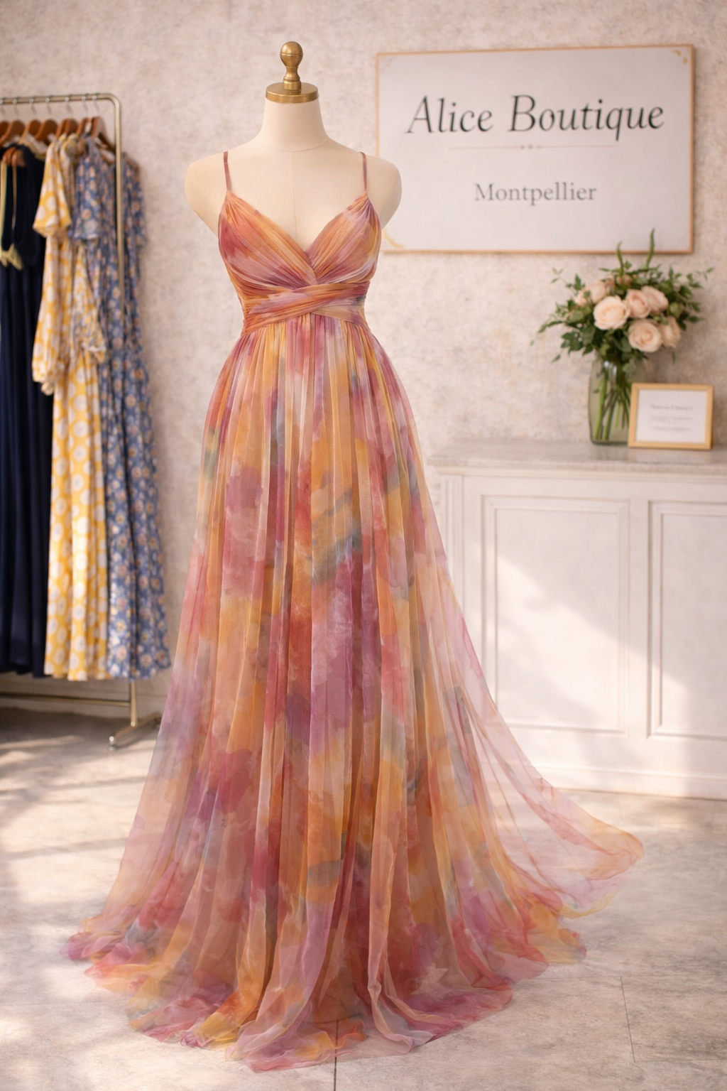 Robe Maxi Élégance Florale (ÉDITION LIMITÉE !)