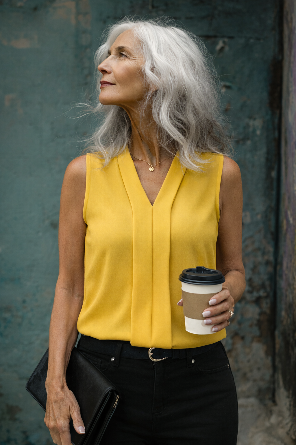 Blouse Élégance Sans Manches