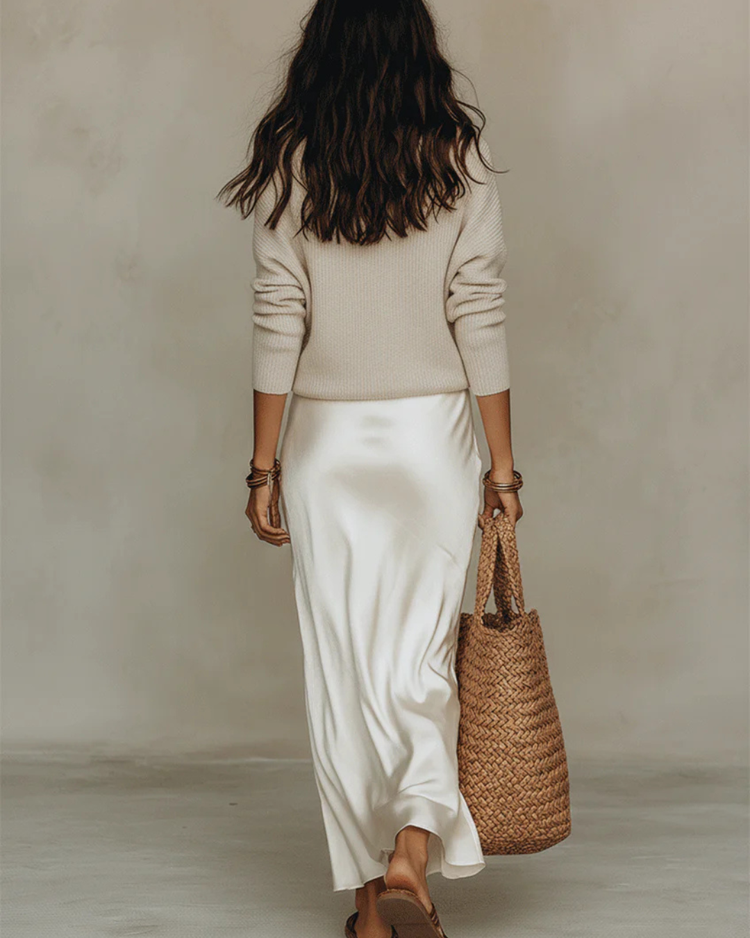 Elena | Robe Satinée Midi