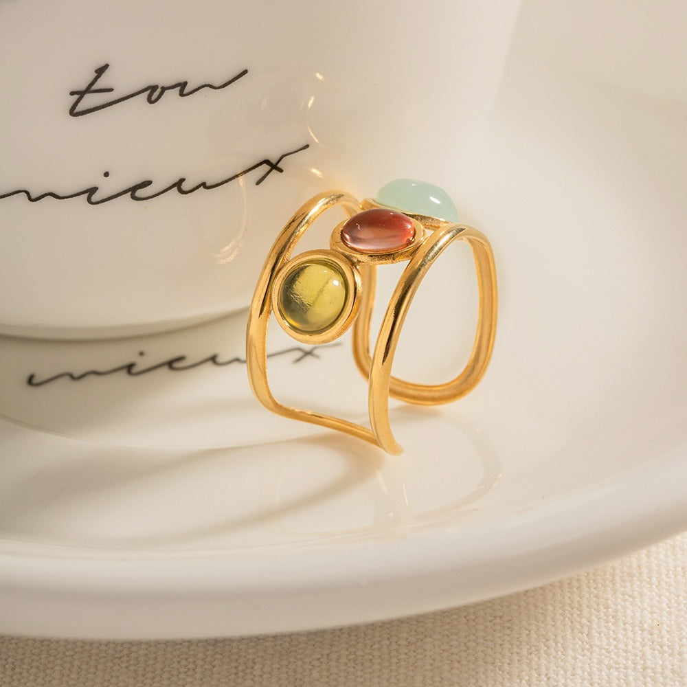 Bague trio élégante
