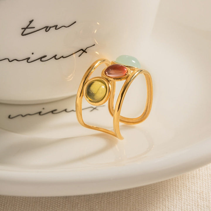 Bague trio élégante
