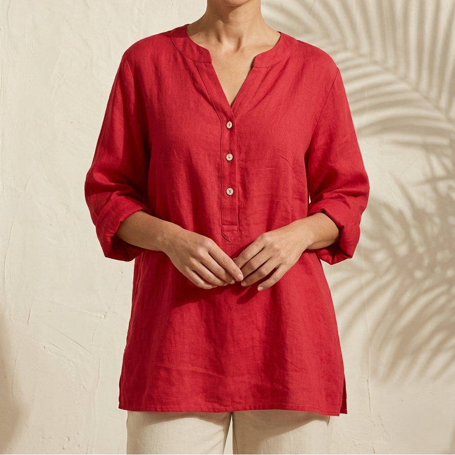 Veronica | Blouse élégante à col en V