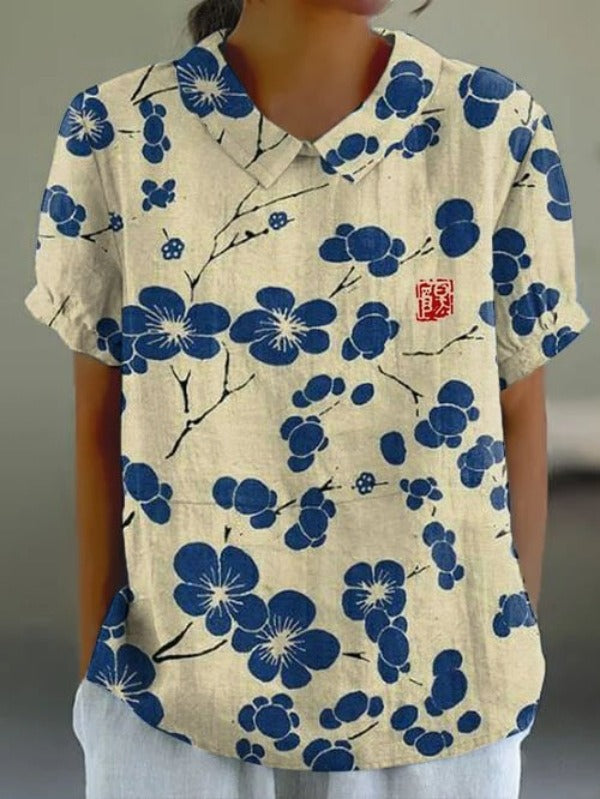 Top Floral Élégant