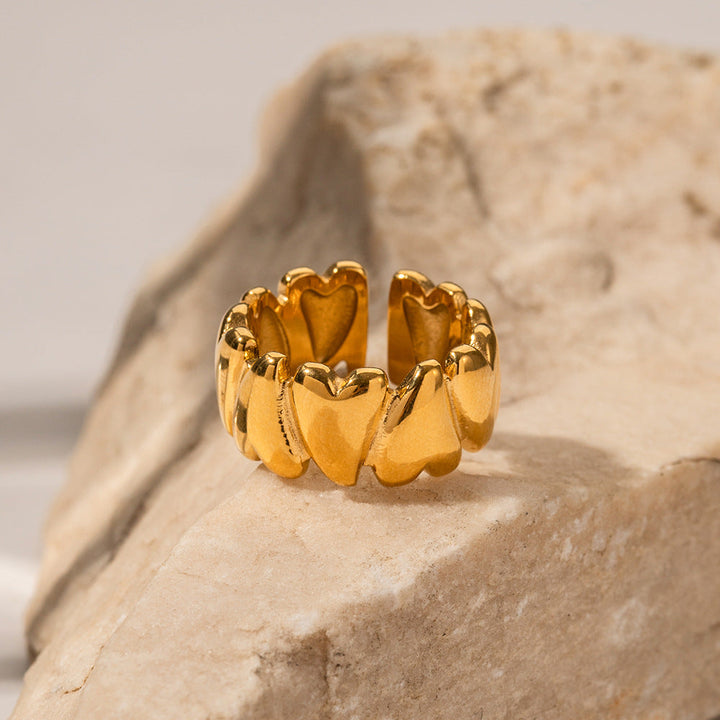 Bague cœurs infini