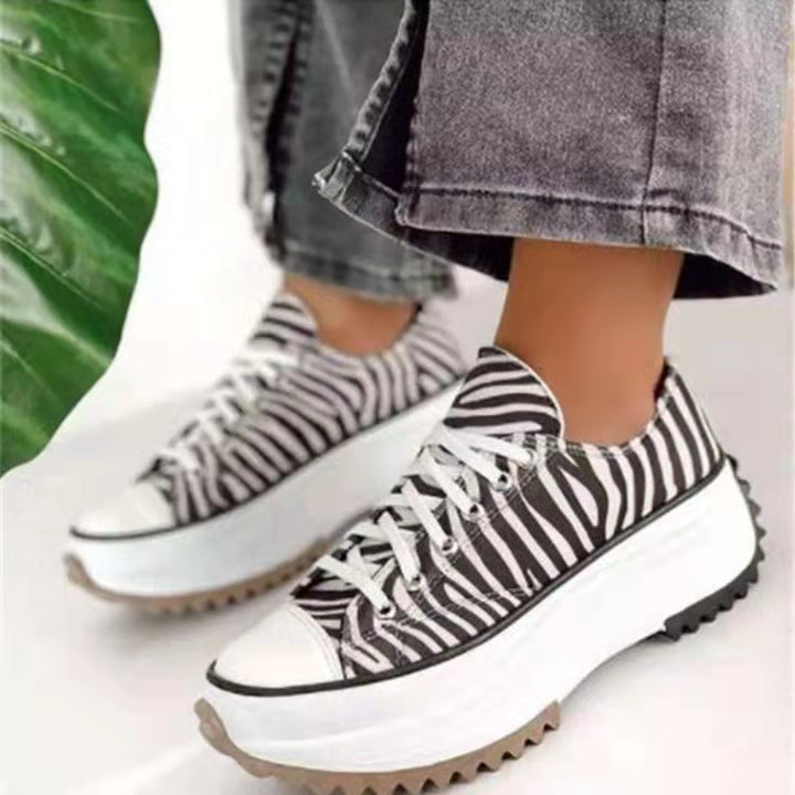 Baskets Confort à Motif Zébré – Style Moderne et Légèreté au Quotidien