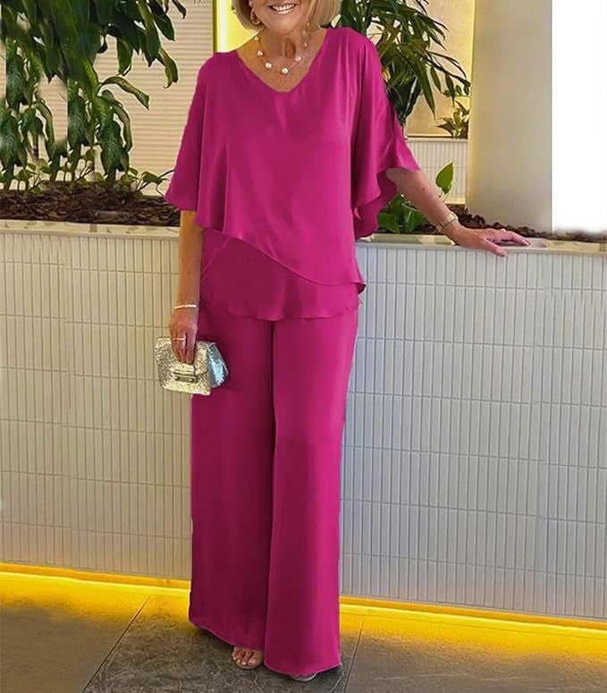 Martha | Ensemble de deux pièces avec pantalon à jambes larges