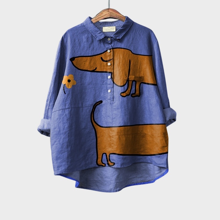 Amélie | Blouse estivale élégante en lin