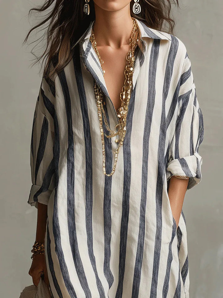 Pepa | Robe chemise longue