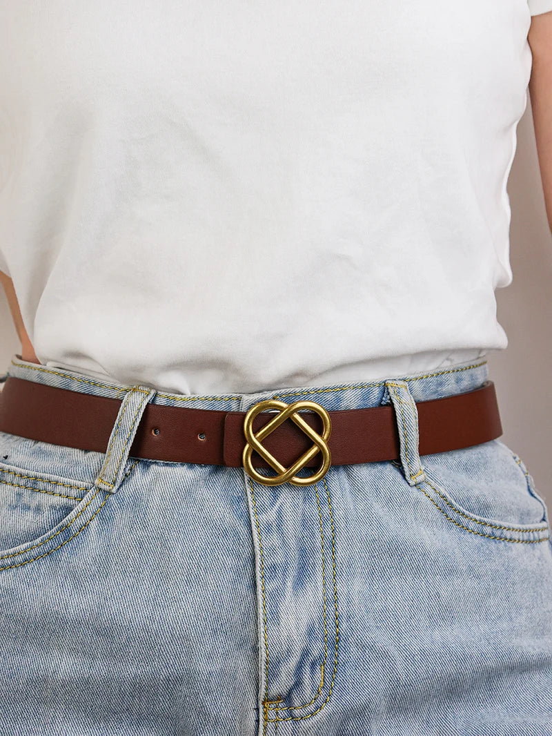 Ceinture en daim à boucle Everlyn