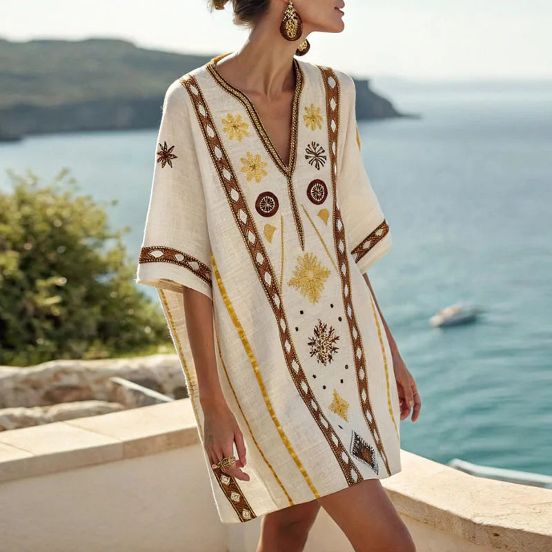 Vera - Élégante et Confortable Robe de Plage pour Jours d'Été
