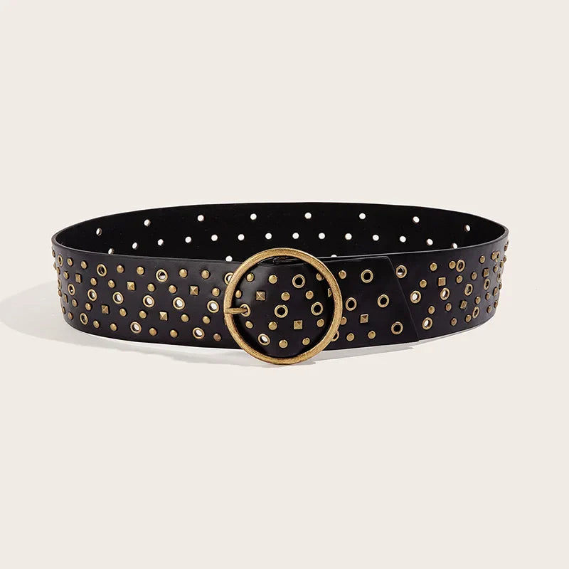 Ceinture oversize en cuir