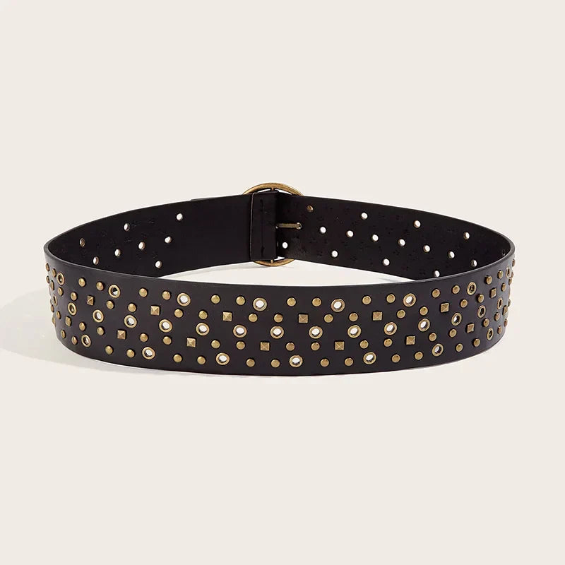 Ceinture oversize en cuir
