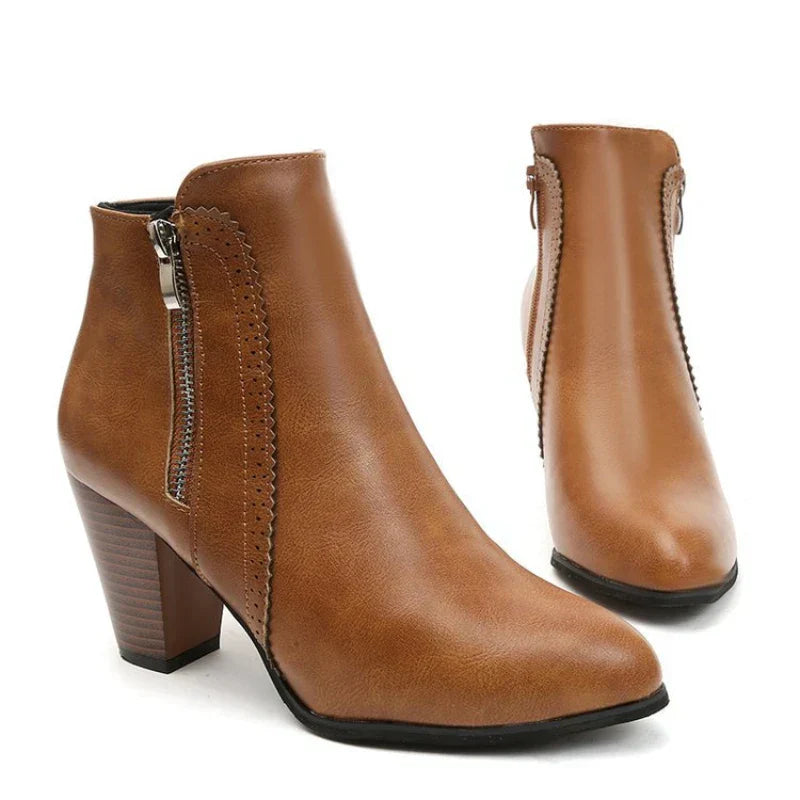 Bottes à Talons Chunky Rétro