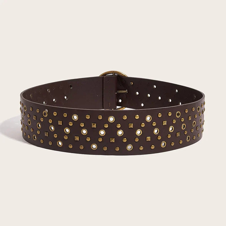 Ceinture oversize en cuir