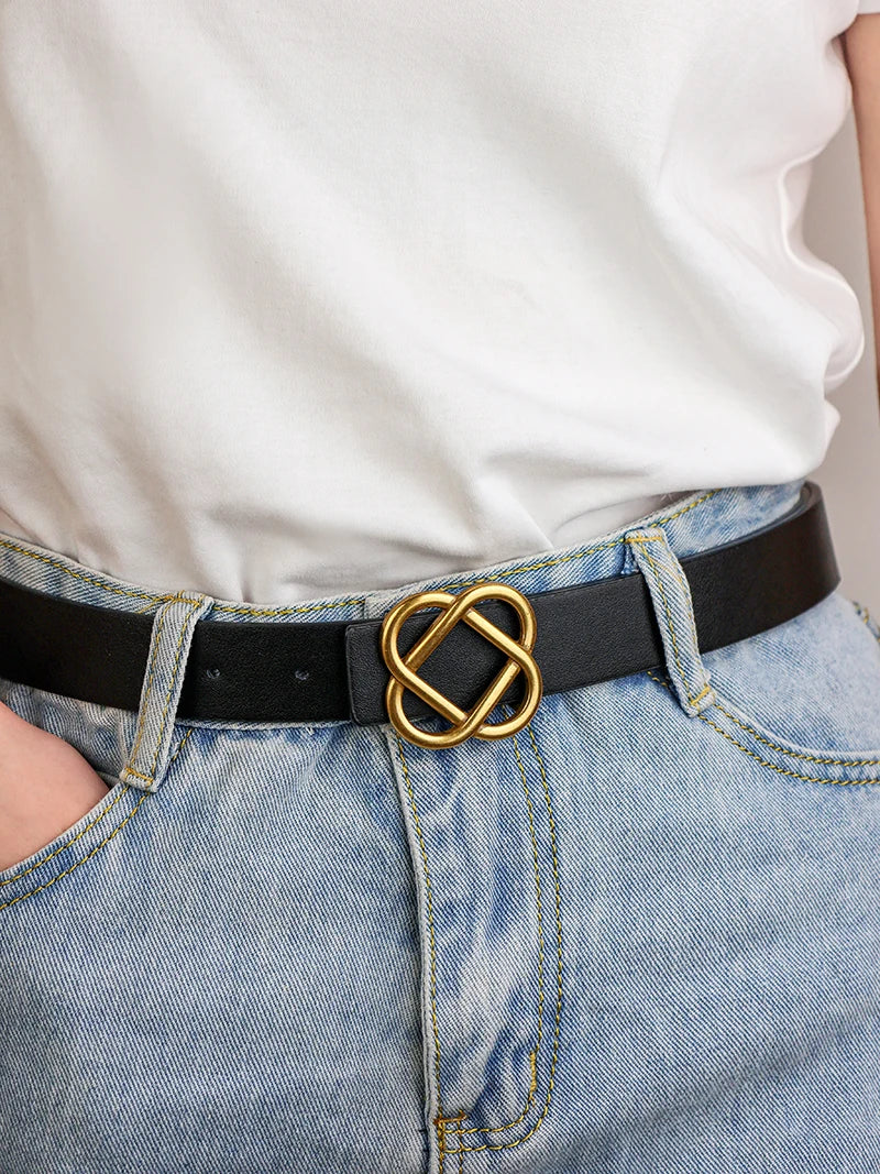 Ceinture en daim à boucle Everlyn