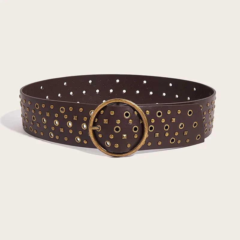 Ceinture oversize en cuir