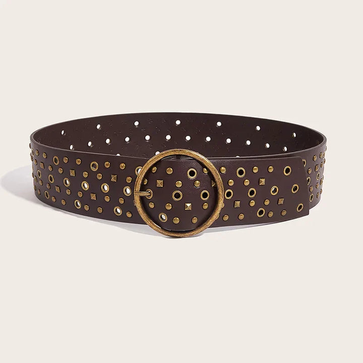 Ceinture oversize en cuir