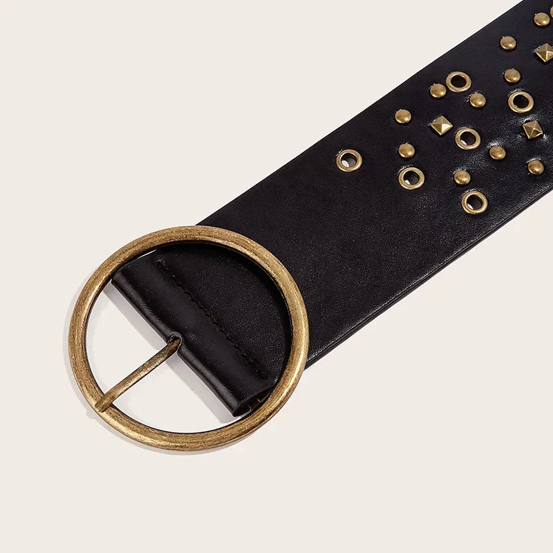 Ceinture oversize en cuir