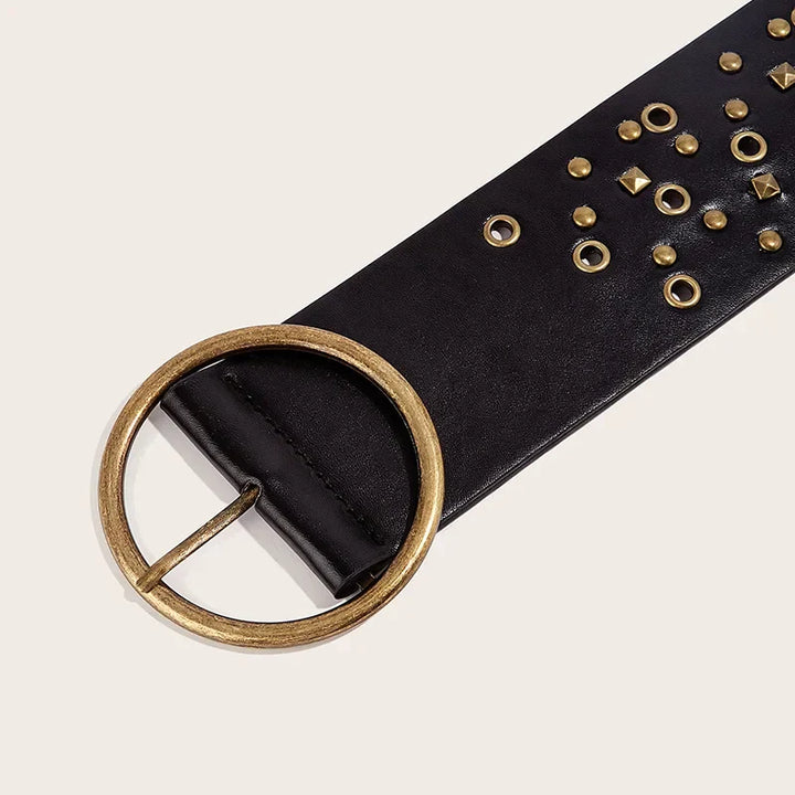 Ceinture oversize en cuir