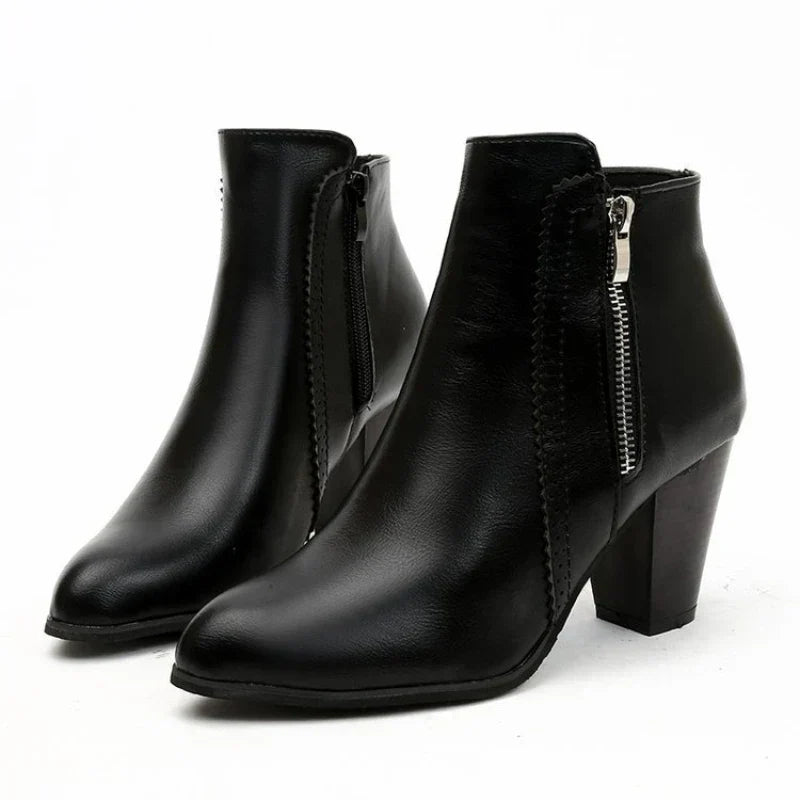Bottes à Talons Chunky Rétro