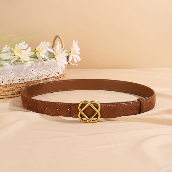 Ceinture en daim à boucle Everlyn