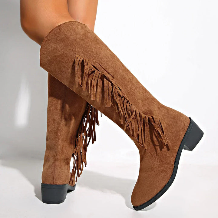 Bottes de Rue en Cuir Raffiné