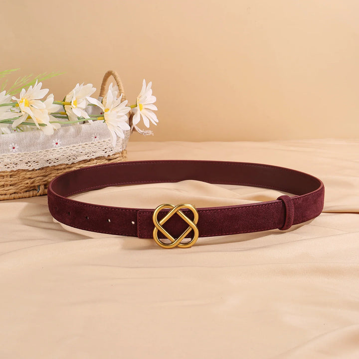 Ceinture en daim à boucle Everlyn