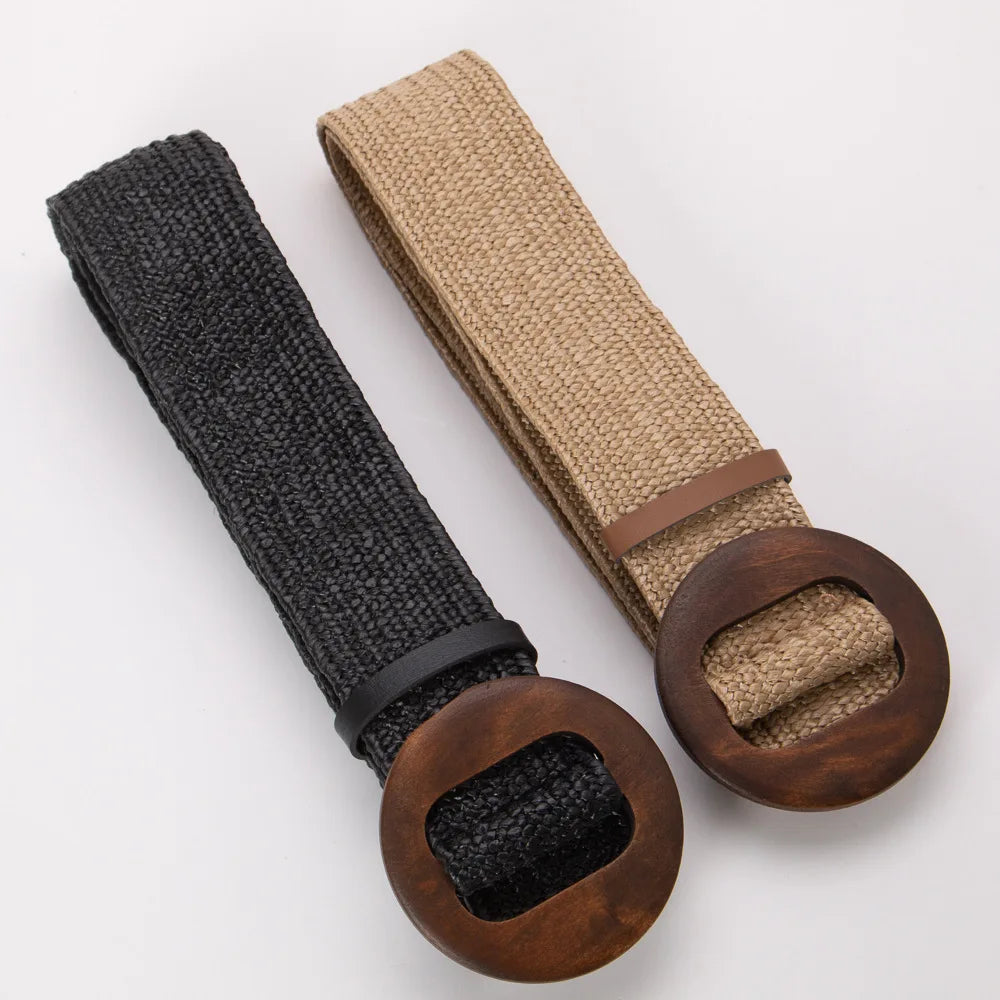 Ceinture tressée à boucle Calla