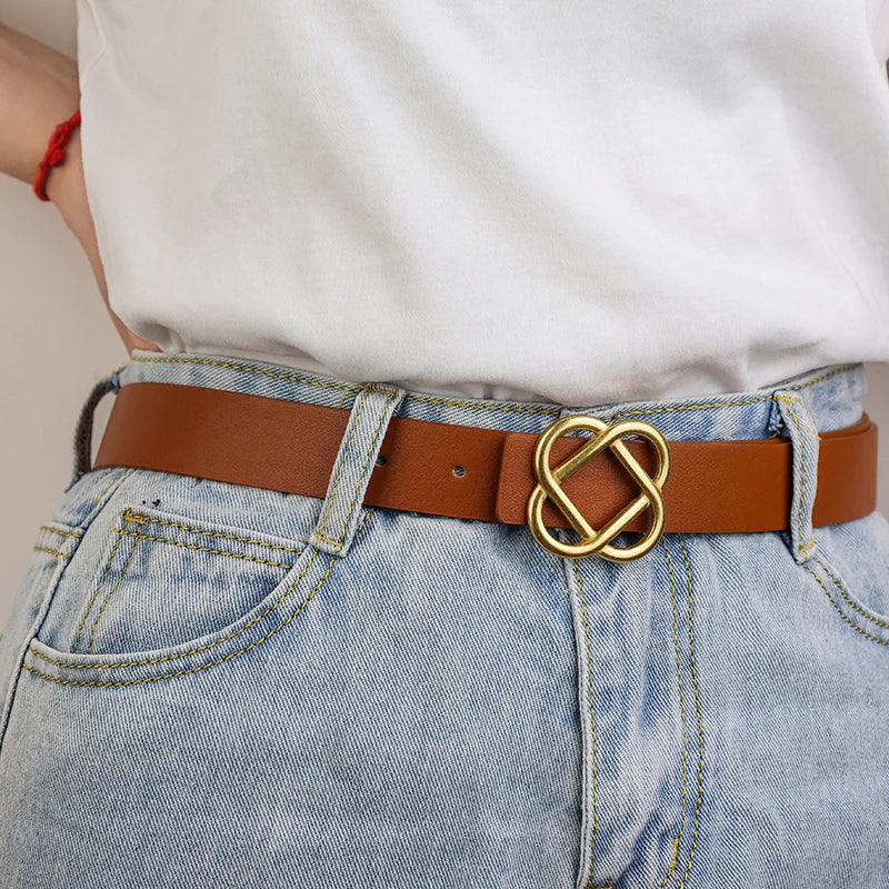 Ceinture en daim à boucle Everlyn