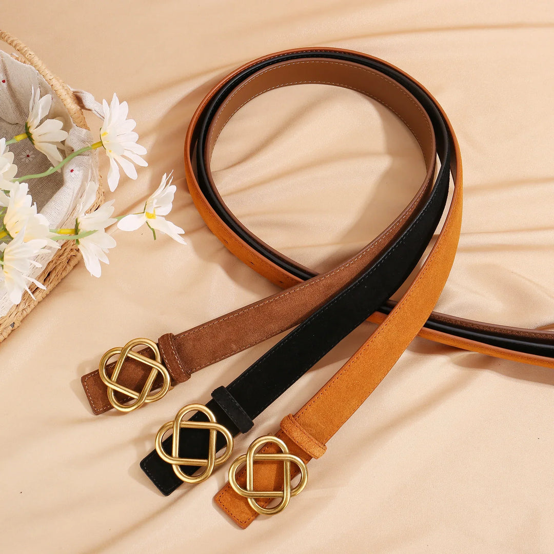 Ceinture en daim à boucle Everlyn