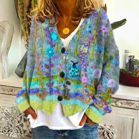 Evie | Cardigan Fleuri