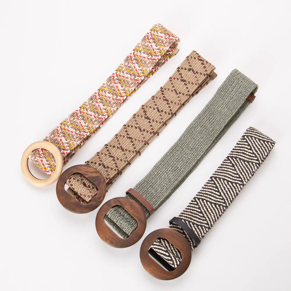 Ceinture tressée à boucle Calla