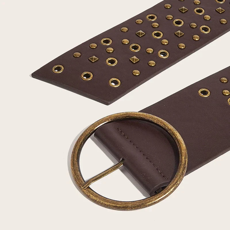 Ceinture oversize en cuir